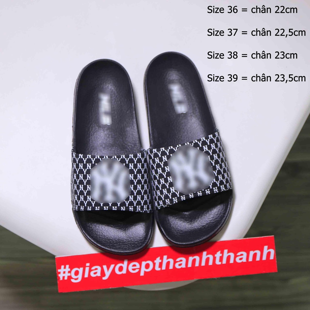 Dép Nữ N-Y Monogram Quai Ngang [36-39]