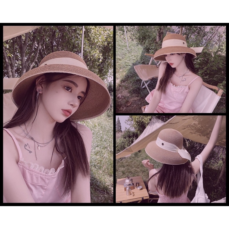 Nón cói chuông đai lụa chữ X