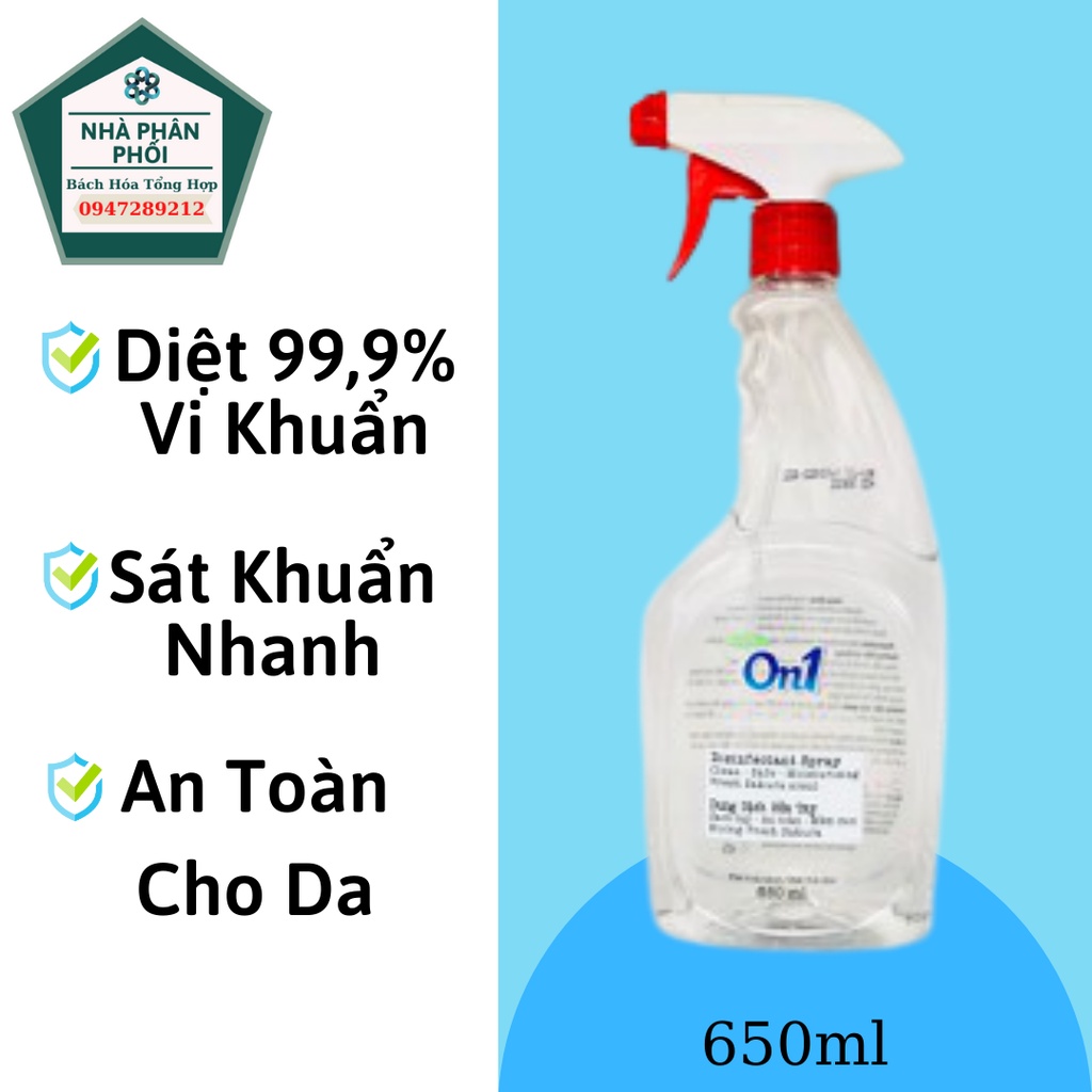 Dung dịch rửa tay và sát khuẩn On1 650ml (có giá sỉ)