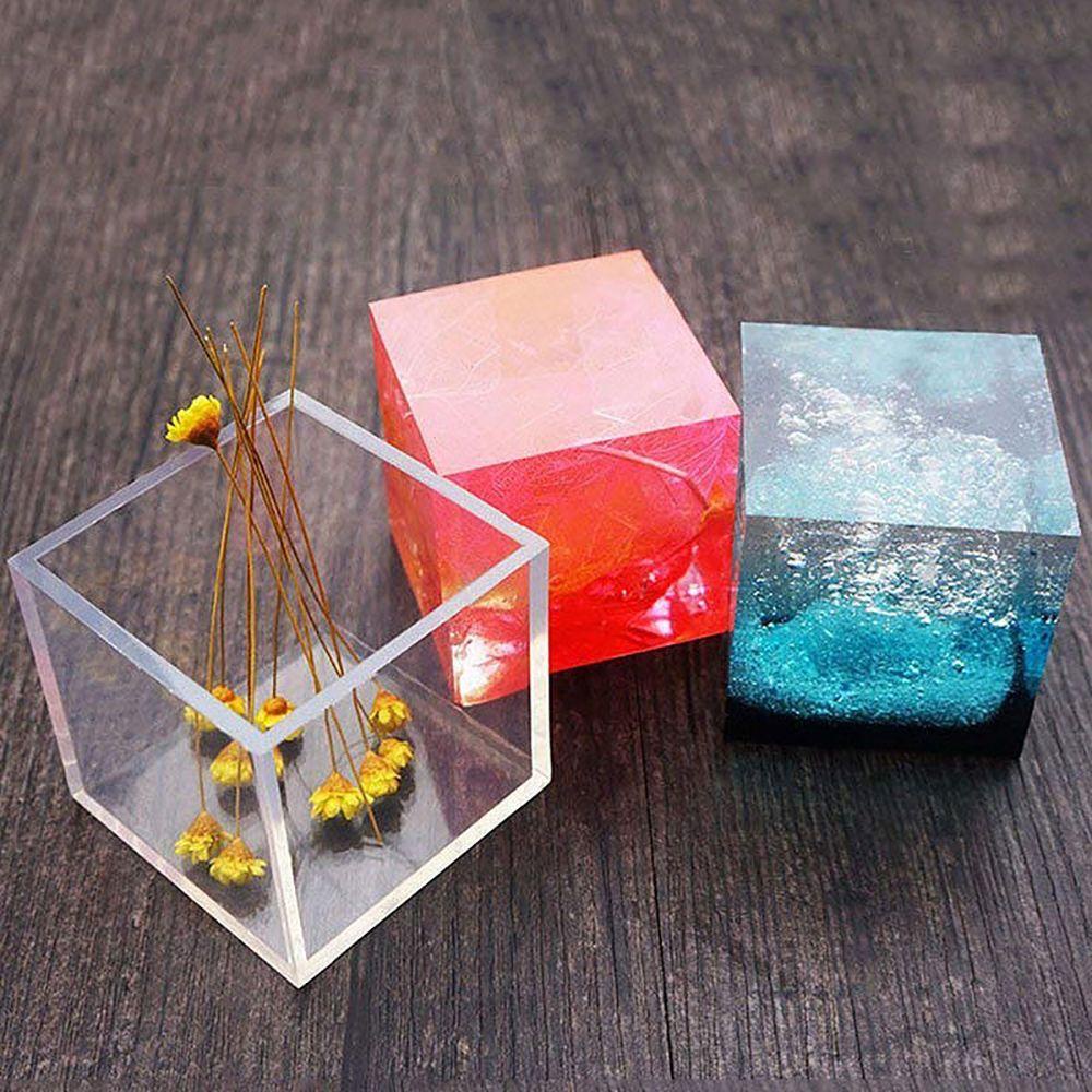 SUYO Khuôn Làm Mặt Trang Sức Hình Vuông Bằng Nhựa Epoxy UV