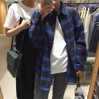 Áo sơ mi caro unisex nam nữ - th121