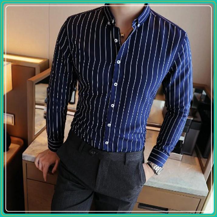 [ÁO GẤP HỘP ĐẸP]Áo sơ mi - Áo sơ mi nam đẹp - Chất liệu lụa mềm mịn, kiểu dáng slimfit trẻ trung, thanh lịch, tôn dáng | BigBuy360 - bigbuy360.vn