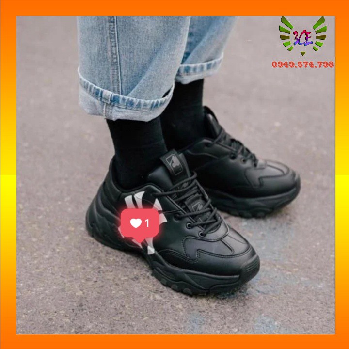 Giày sneaker đen đế cao bóng đêm cho nam nữ siêu hot (Hỗ Trợ Đổi Trả)