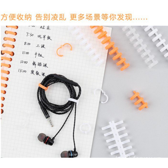 Vòng đóng lỗ giấy A4 A5 B5 30 lỗ bằng nhựa cho sổ tay