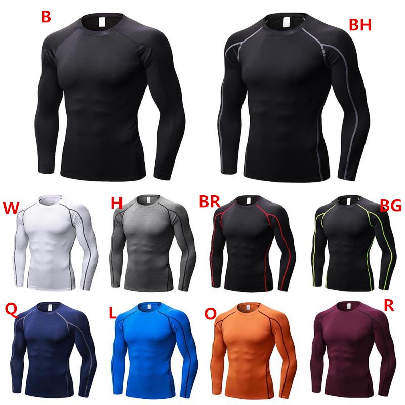 áo bó tay dài thấm hút tốt dành cho nam gới tập luyện thể thao | BigBuy360 - bigbuy360.vn