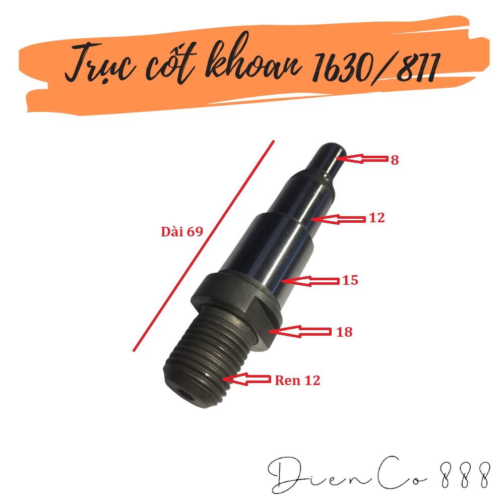 Trục cốt khoan Makita 1630 HP1630 M8100B - Khoan Maktec 811 MT811