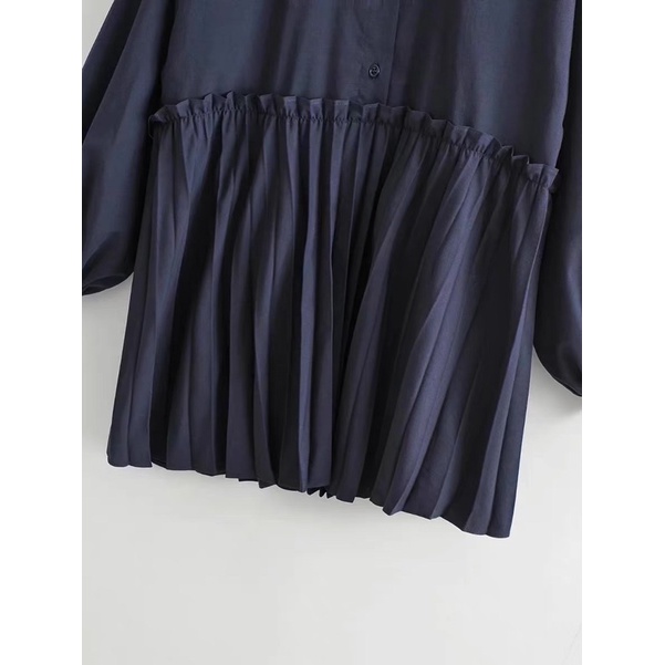 Áo sơ mi xanh đen