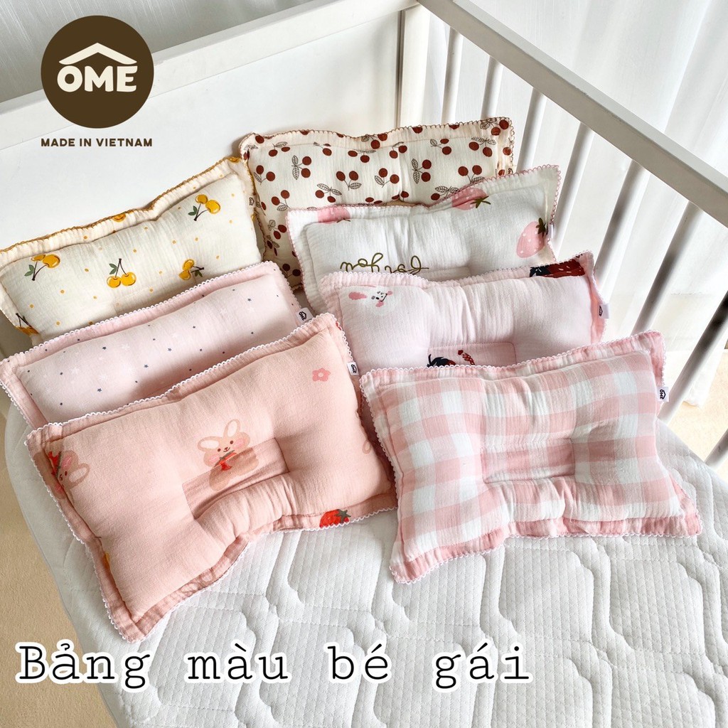 Set Chăn Gối Vải Xô Cao Cấp Đa Năng Siêu Mềm, họa tiết xinh xắn OME cho bé sơ sinh đến 6 tuổi mẫu mới nhất 2021