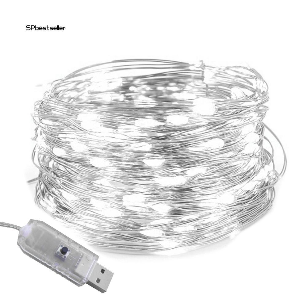 Dây đèn led phát sáng trang trí tiệc giáng sinh SPBS_5 / 10m USB