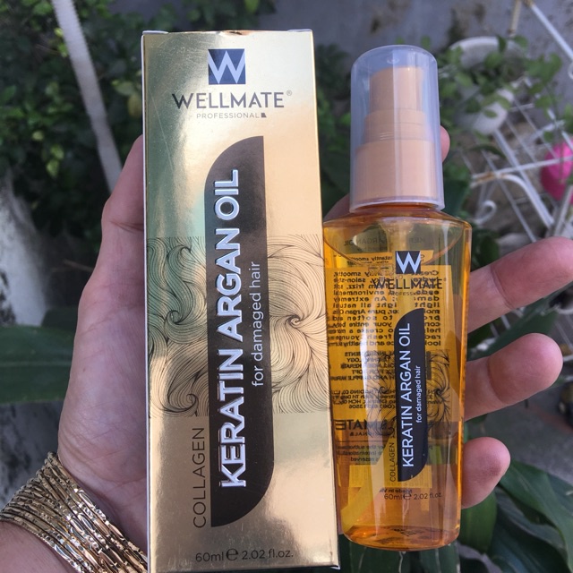 Tinh Dầu Dưỡng Tóc phục hồi WELLMATE KERATINARGAN OIL 60ML