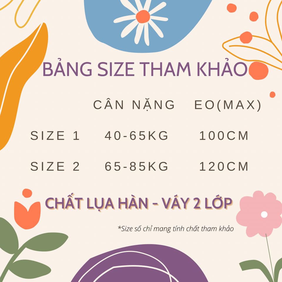 Chân váy dài hoa nhí vintage chân váy qua gối dáng xoè 2 màu đen trắng CV220