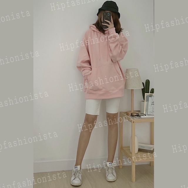 Áo hoodie oversize xuất Nhật nam nữ mặc thoải mái, chất nỉ bông dày dặn cực ấm (Hình thật)