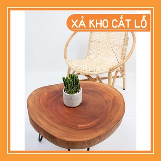 Bàn tròn gỗ chân sắt dành cho quán cà phê