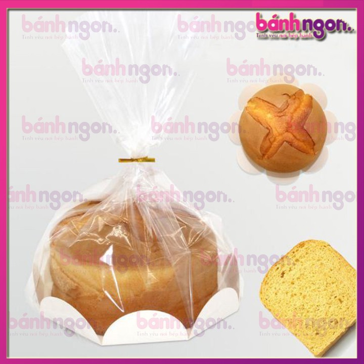 Túi Đựng Bánh Đế Giấy Hoa 20cm (Bộ 10 Chiếc)