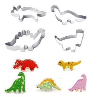 Set 4 khuôn inox cutter khủng long