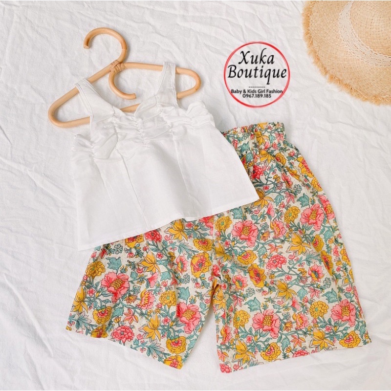 Quần Vải Bé Gái Mùa Hè Quần Ống Rộng SKYBOMA KIDS Cao Cấp 2022