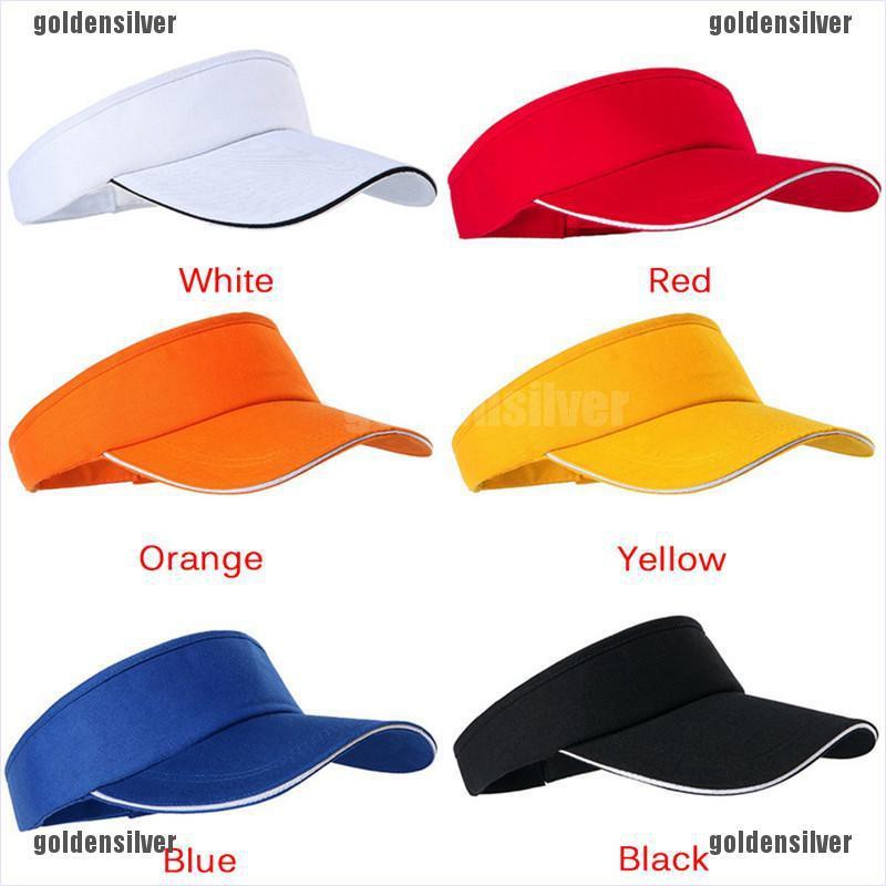 Mũ lưỡi trai thể thao chống nắng thoáng khí màu trơn có thể điều chỉnh cho nam và nữ