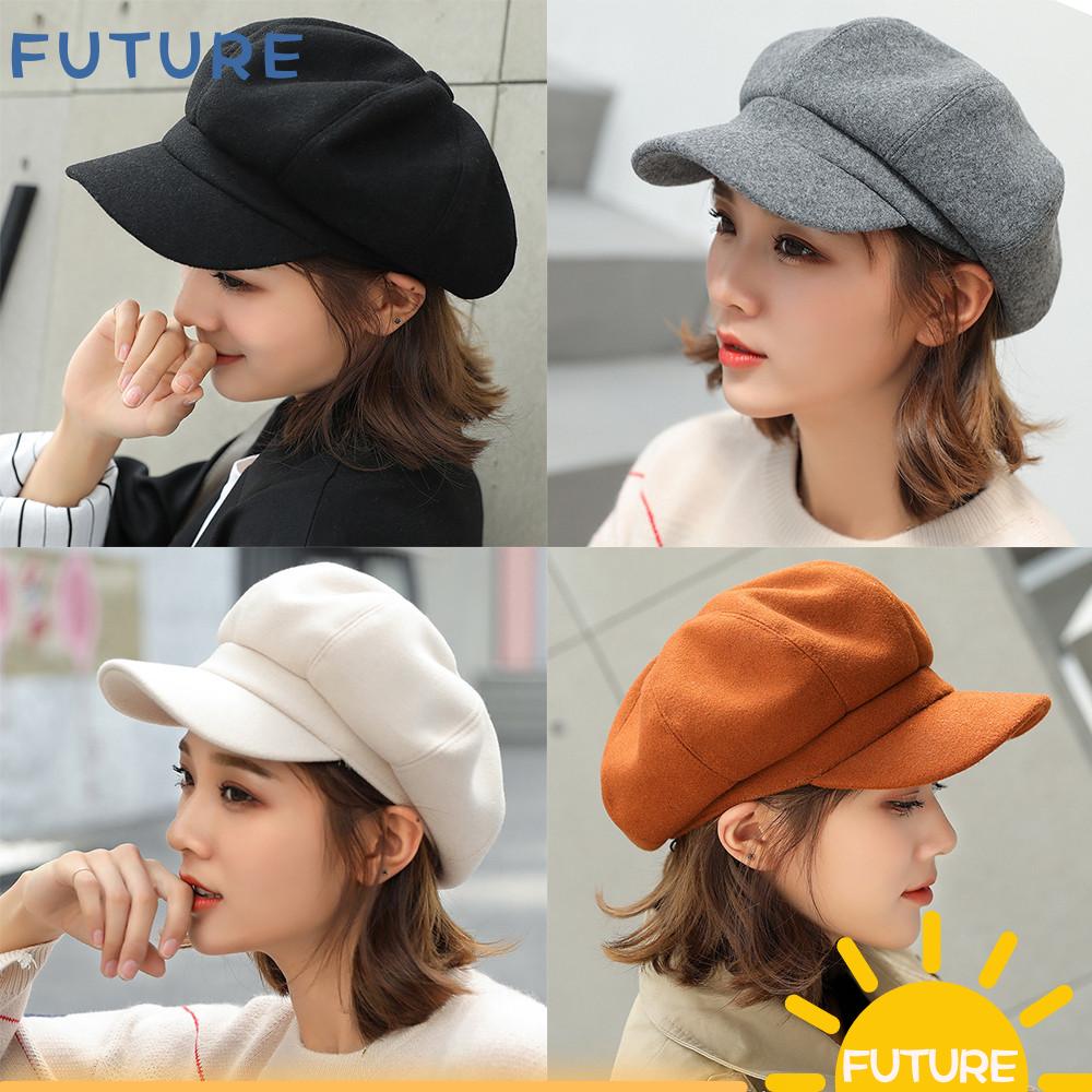 Mũ beret vải len màu sắc lựa chọn thời trang mùa đông cho nữ