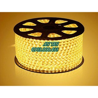 Cuộn led dây 2835 vàng + 4 đầu nguồn