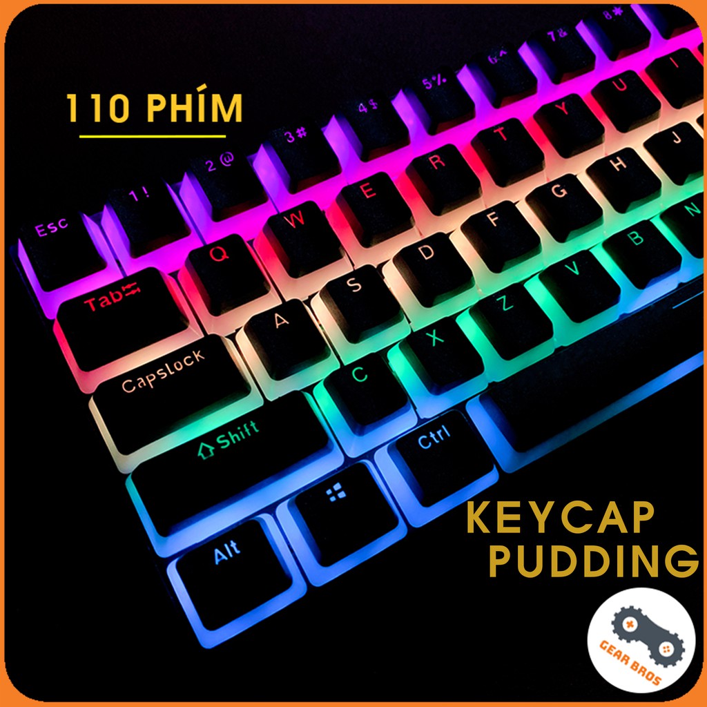 KeyCap Pudding PBT 110 Phím (OEM Profile) | Gearbros