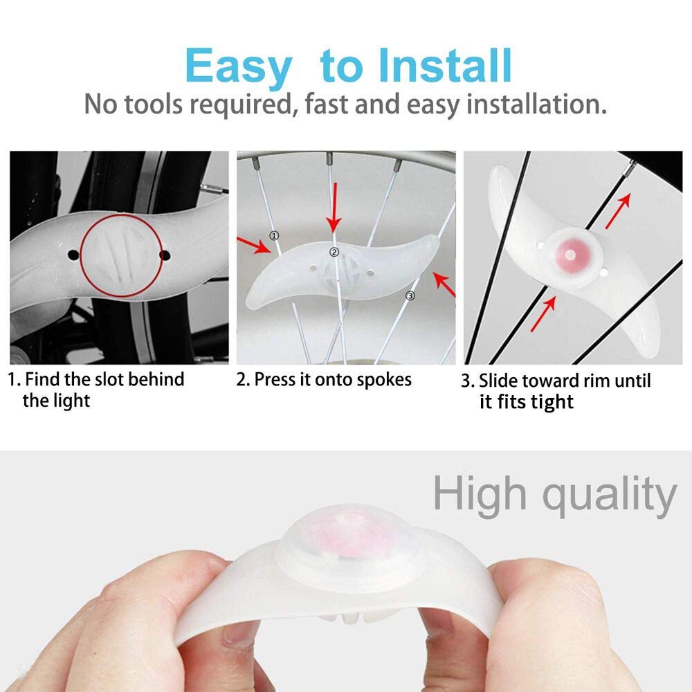 Đèn Led Gắn Bánh Xe Đạp Chống Nước Tiện Dụng GALA HOME