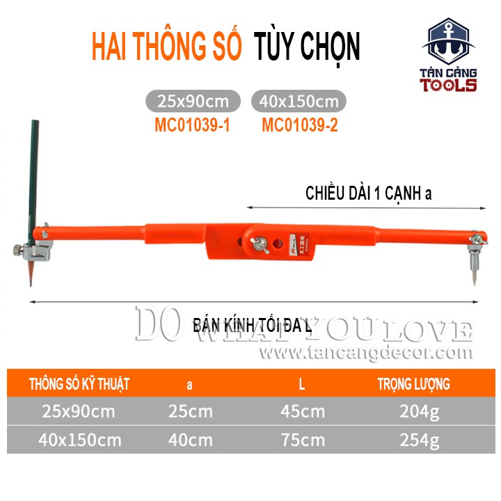 Compa Kĩ Thuật 40 x 150 cm Mytec MC01039-2