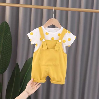 Set yếm + áo bi cho bé