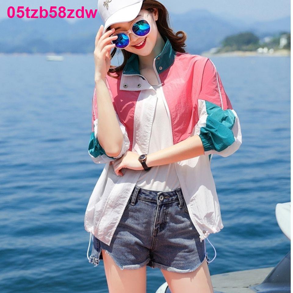 Quần áo chống nắng nữ mới mùa hè 2021 màu đỏ lưới phiên bản Hàn Quốc Thời trang, lỏng lẻo, linh hoạt, nhỏ, nhẹ, h