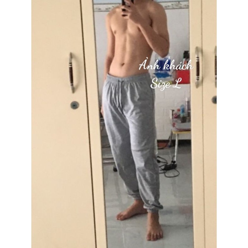 40-100kg Quần jogger ống rộng có bo simple ulzzang bigsize thời trang unisex