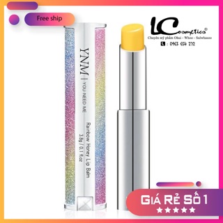 Son Dưỡng YNM Rainbow Honey Lip Balm💋CHUẨN AUTH 100%💋siêu mềm- mướt môi-giúp giảm thâm nhăn môi hiệu quả thỏi fullsize