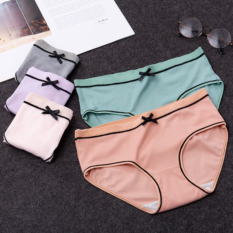 Quần lót nữ cotton tông màu nhẹ chất mát co dãn thấm hút mồ hôi - Quần chíp nữ phù hợp mùa hè thiết kế thời trang L803