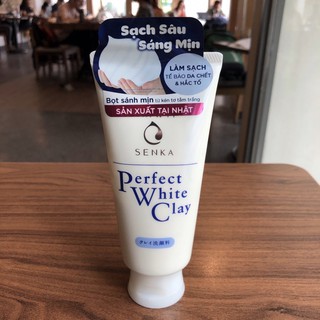 Sữa Rửa Mặt Tạo Bọt Chiết Xuất Đất Sét Trắng Senka Perfect White Clay