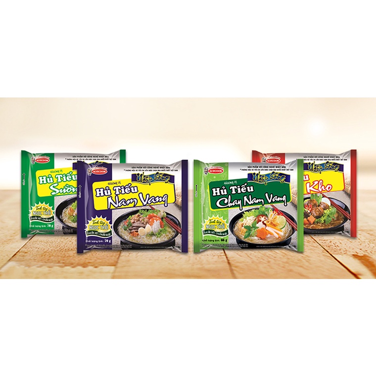 10 gói hủ tiếu nhịp sống nam vang/ sườn heo/ bò kho/ chay