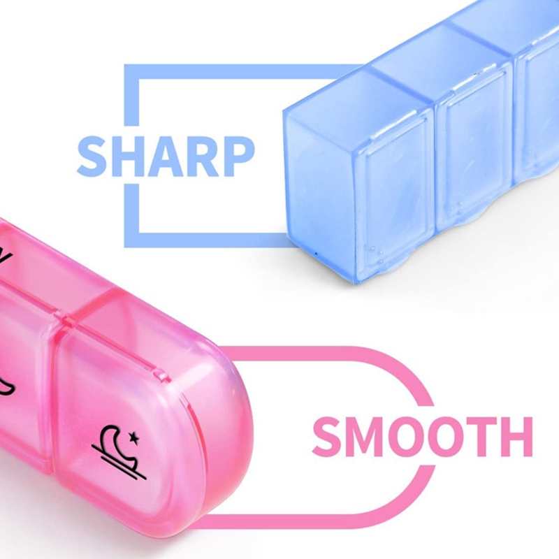 Hộp Nhựa Đựng Thuốc Màu Cầu Vồng Tiện Lợi