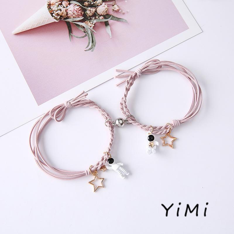 【Yimi.Vn】 Dây Thun Cột Tóc Cặp Đôi Bằng Cao Su Cảm Ứng Trực Tiếp Từ Nhà Sản Xuất Phi Hành Gia Cho Nữ