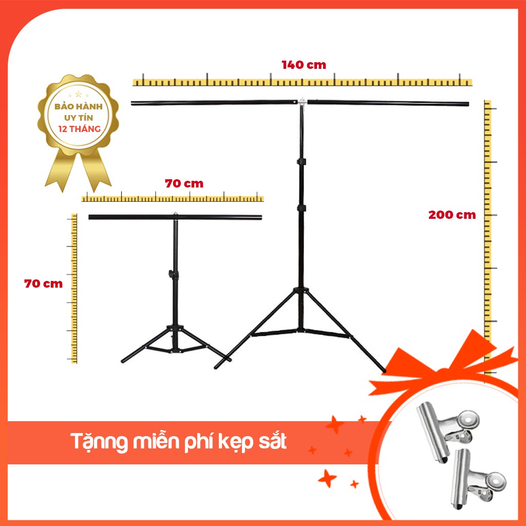 Khung treo phông nền chữ T TiTi decor (tặng kẹp) chụp ảnh sản phẩm, phông nền chụp ảnh, phụ kiện chụp hình