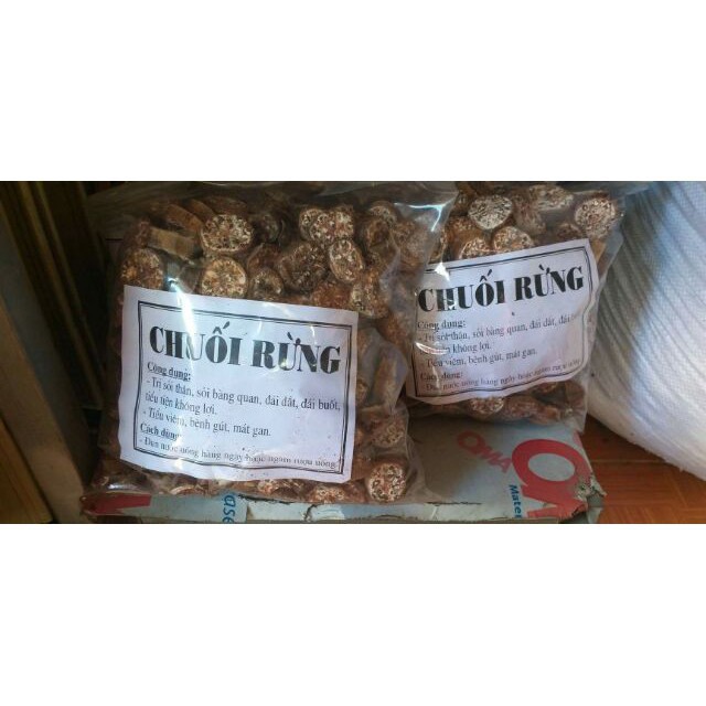 1kg Chuối hột rừng khô thái lát