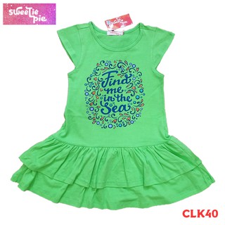 Đầm Xòe Bé Gái - Chất Liệu Thun Cotton Thoải Mái - Có In Họa Tiết - Dành Cho Bé (2-8tuổi) - SWEETIEPIE - CLK40