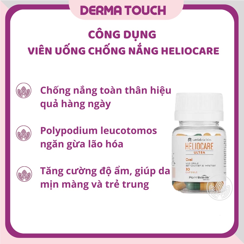 ✅[Chính Hãng] Viên uống Heliocare Oral Ultra chống nắng 30 - 60 VIÊN