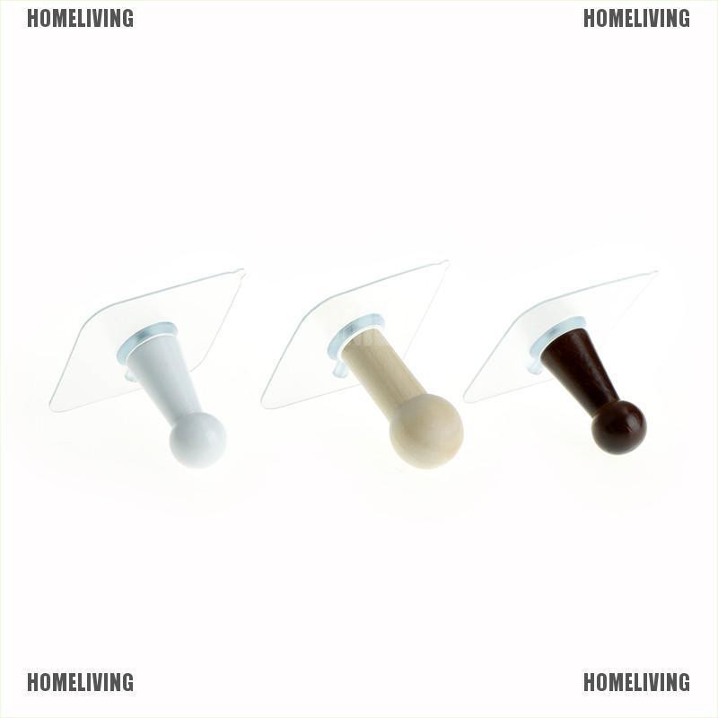 Móc Gỗ Treo Khăn Gắn Tường Tự Dính Tiện Dụng