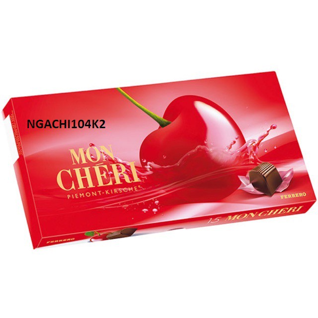 SOCOLA RƯỢU MON CHERI 157G (15 VIÊN)