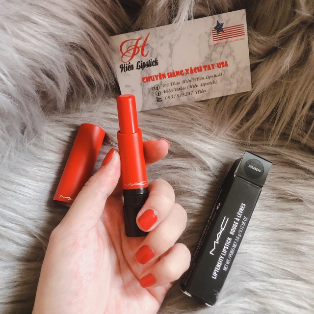 son MAC Liptensity Habanero - Đỏ Cam