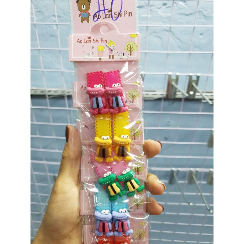 SET 2 CÁI KẸP TÓC NƠ CHO BÉ GÁI KHÔNG GÂY ĐAU TÓC