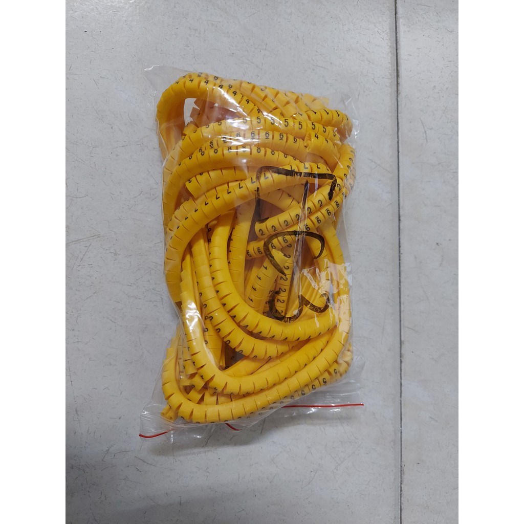Vòng đánh số dây cáp mạng, điện EC3, vòng đánh số cho dây cáp, vòng đánh số dây mạng từ 0 đến 9, dây line tù 0 đến 9