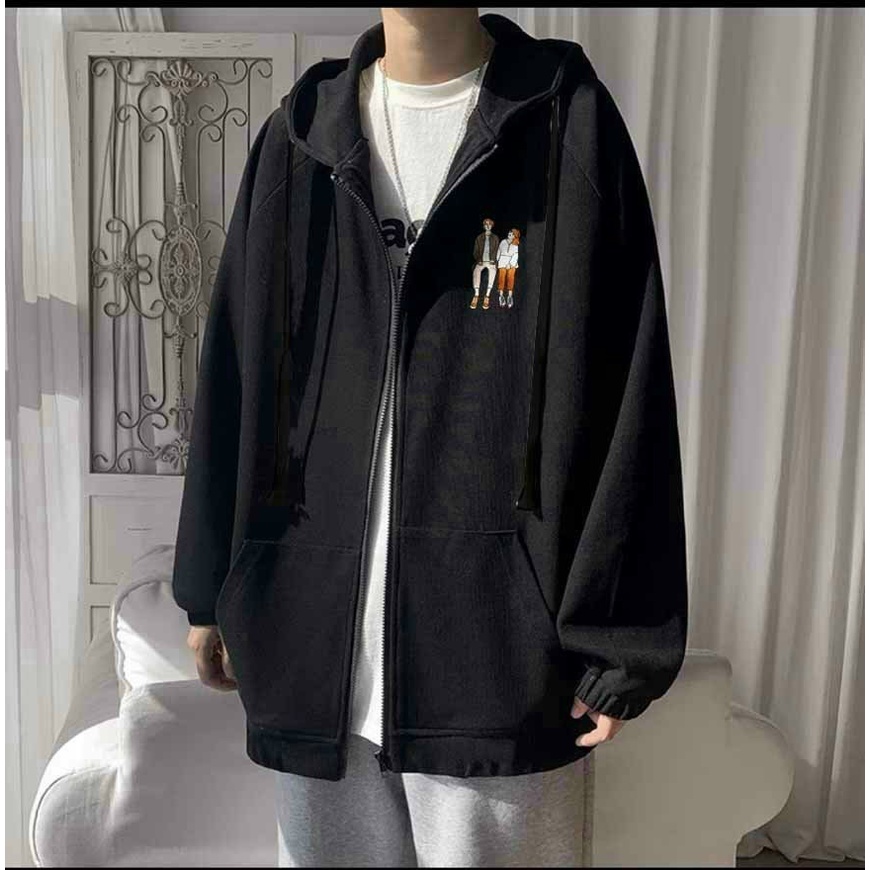 Áo khoác nữ ESS Khóa Zip chất nỉ bông dày cao cấp form rộng thích hợp mùa thu đông,Chống nắng mùa hè phong cách Hàn Quốc