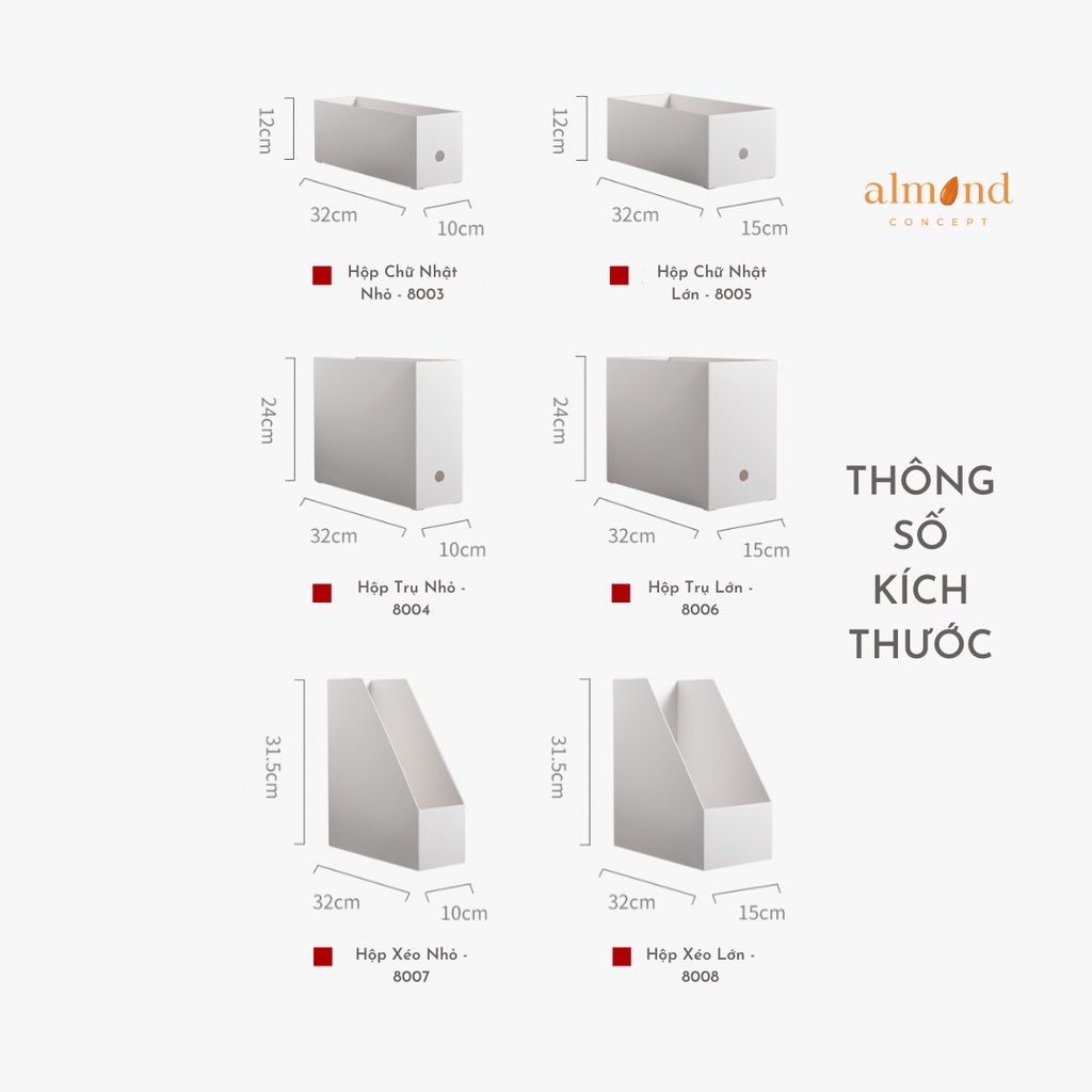 Hộp Ngăn Đựng Tài Liệu Nhựa Siêu Cứng Để Bàn, Sách Giấy, Sách Vở Văn Phòng, Lưu Trữ Văn Phòng Phẩm, Phong Cách Nhật Bản