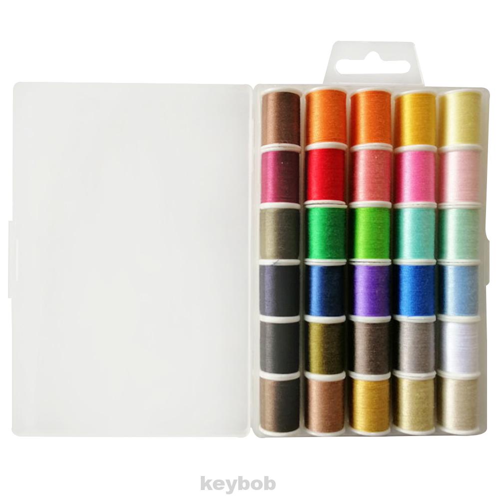 Bộ 30 Cuộn Chỉ Thêu Thủ Công diy Đa Năng Nhiều Màu Sắc