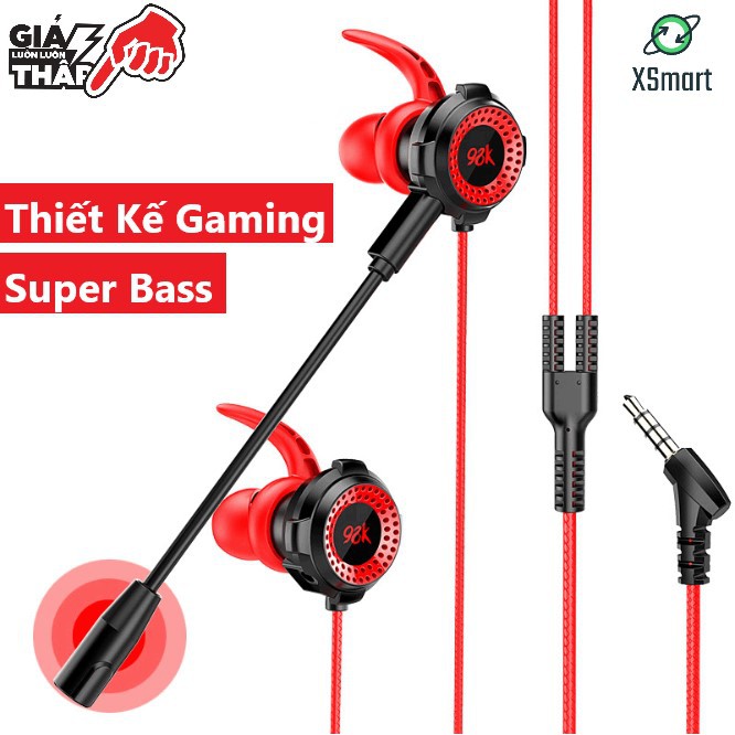 Tai Nghe Chơi Game Fonge 98K Mẫu Mới Âm Thanh Super Bass, Thiết Kế Gaming, Kèm Mic Rời - XSmart