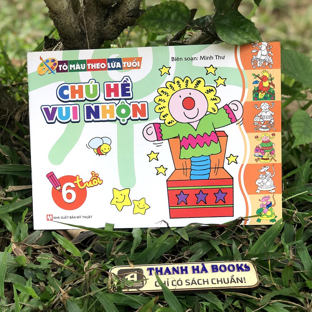 Sách - Tô Màu Theo Lứa Tuổi: Chú Hề Vui Nhộn + Gấu Con Tập Tô Màu - 3 quyển lẻ tùy chọn