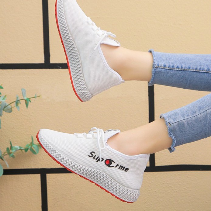 Giày thể thao nữ đế bằng giá rẻ sneaker nữ trắng đen ulzzang cao cấp hot trend AZUKA - M16